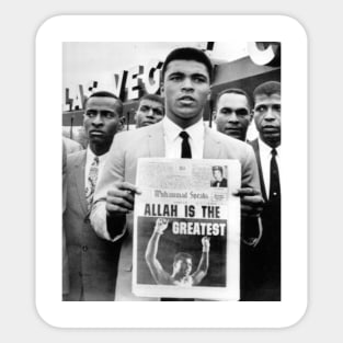 Muhammad Ali breaking news vintage Sticker